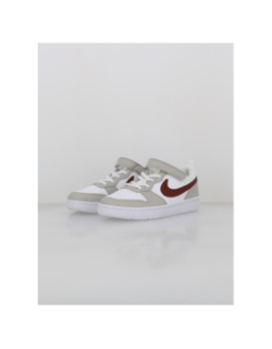 Baskets court borough recraft blanc gris marron enfant - Nike