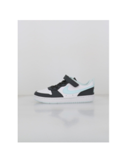 Baskets court borough low blanc bleu et anthracite enfant - Nike