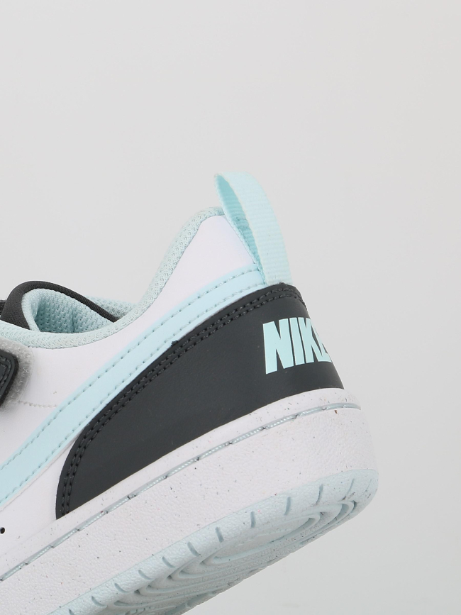 Baskets court borough low blanc bleu et anthracite enfant - Nike