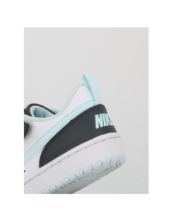 Baskets court borough low blanc bleu et anthracite enfant - Nike