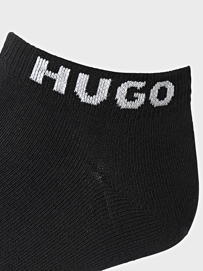 Pack de 3 paires de chaussettes basses noir homme - Hugo