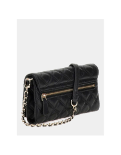 Mini sac à bandoulière giully surpiqué noir femme - Guess