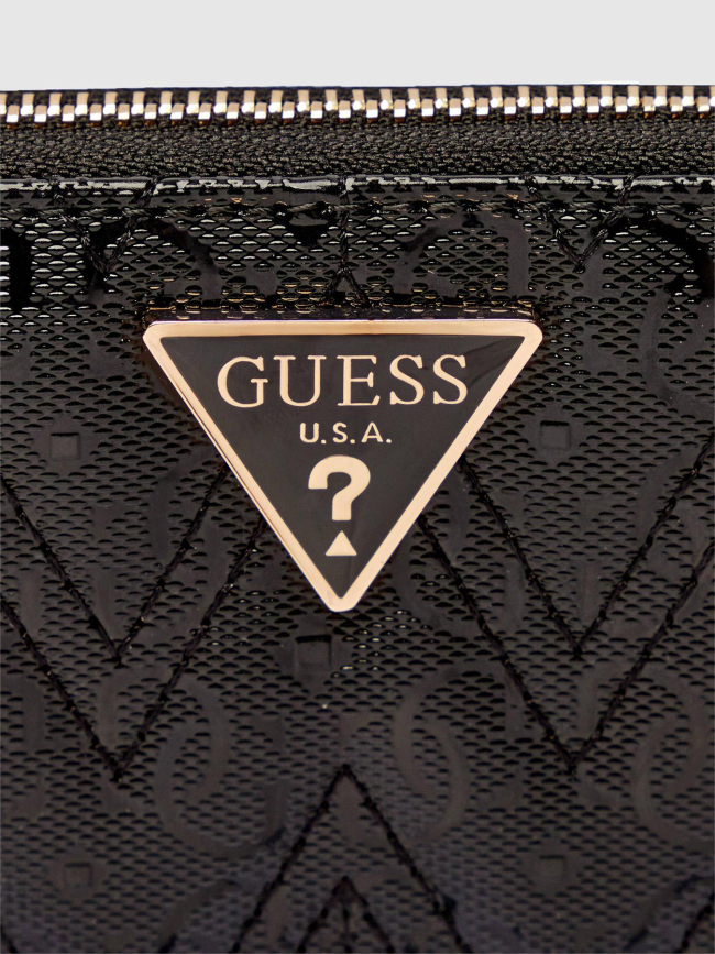 Mini portefeuille adelard noir femme - Guess