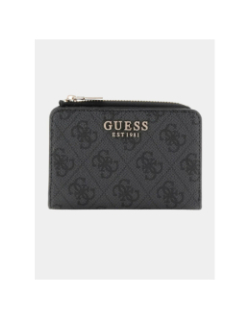 Mini portefeuille laurel noir femme - Guess