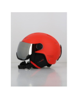 Casque de ski avec masque android visor rouge enfant - Cairn