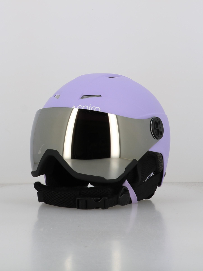 Casque de ski avec masque android visor violet enfant - Cairn