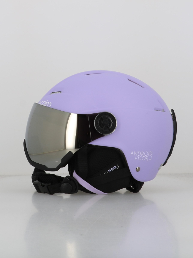 Casque de ski avec masque android visor violet enfant - Cairn