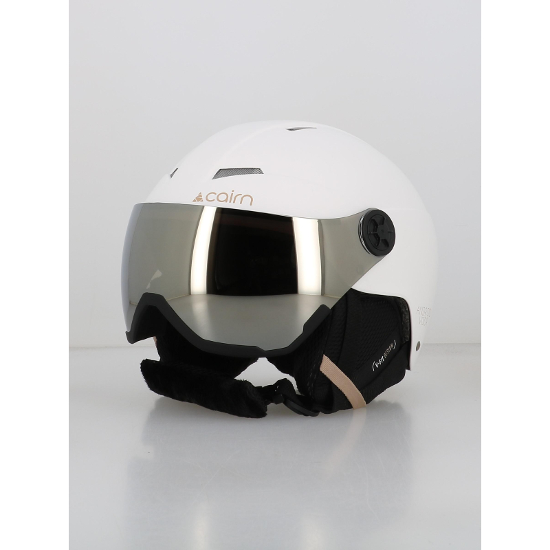 Casque de ski avec masque android visor mat blanc - Cairn