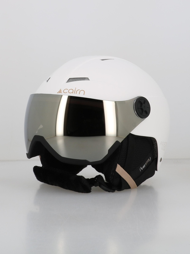 Casque de ski avec masque android visor mat blanc - Cairn