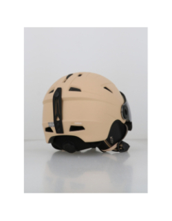 Casque de ski avec masque electron visor beige - Cairn