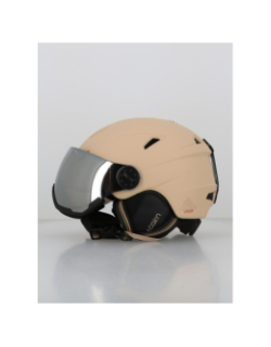 Casque de ski avec masque electron visor beige - Cairn