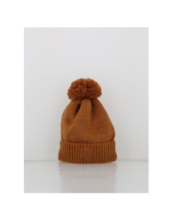 Bonnet pompons irish coffee camel marron - Cabaïa