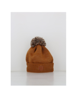 Bonnet pompons irish coffee camel marron - Cabaïa