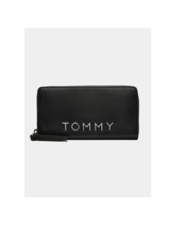 Portefeuille city zippé a logo noir femme - Tommy Jeans