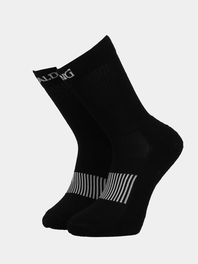 Paire de chaussettes de sport performance noir adulte - Spalding