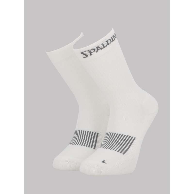 Paire de chaussettes sport performance blanc adulte - Spalding