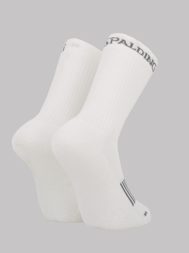 Paire de chaussettes sport performance blanc adulte - Spalding