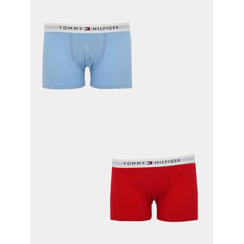 Pack de 2 boxers rouge et bleu garçon - Tommy Hilfiger