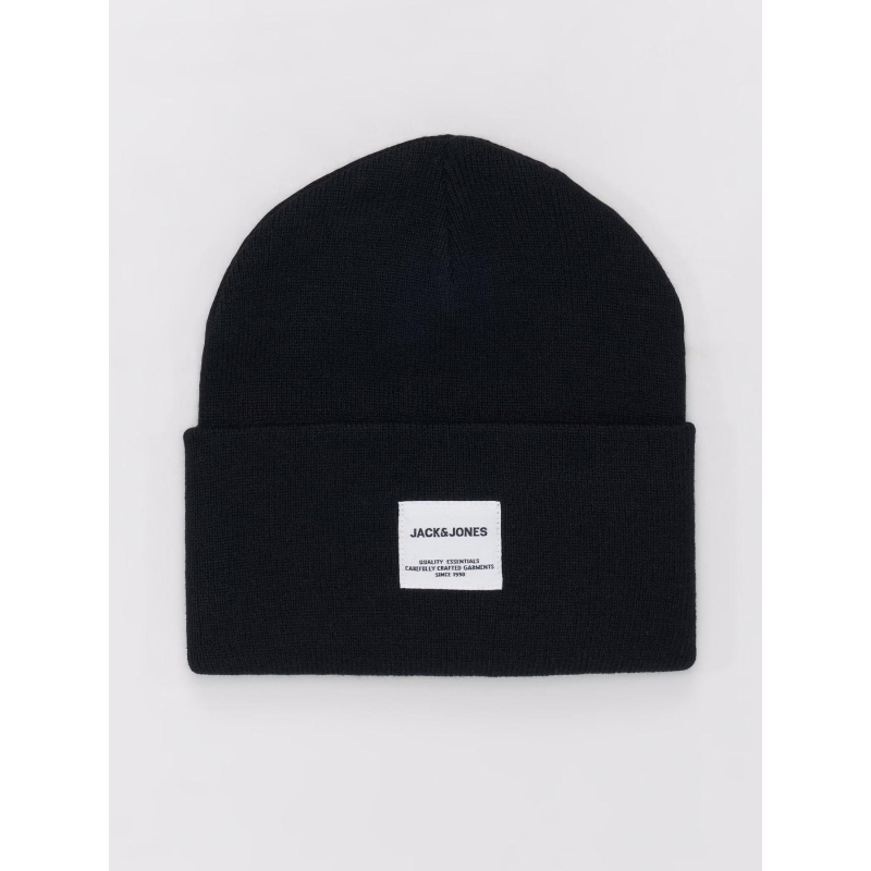 Bonnet jaclong uni noir homme - Jack & Jones