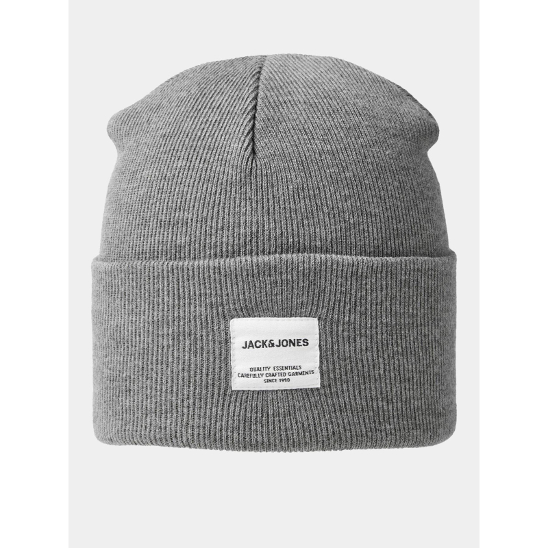 Bonnet jaclong uni gris homme - Jack & Jones