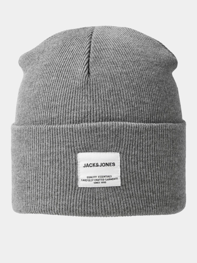 Bonnet jaclong uni gris homme - Jack & Jones