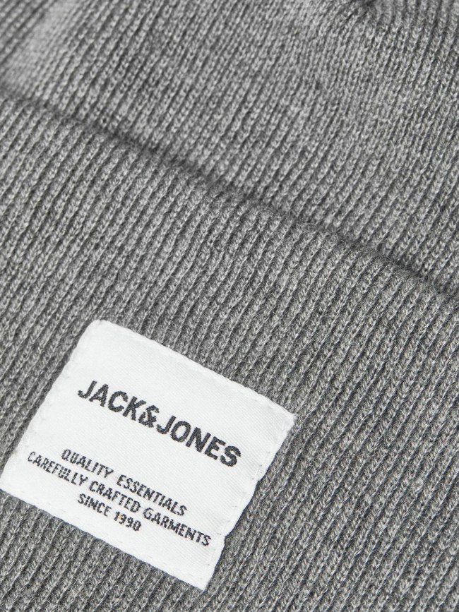 Bonnet jaclong uni gris homme - Jack & Jones