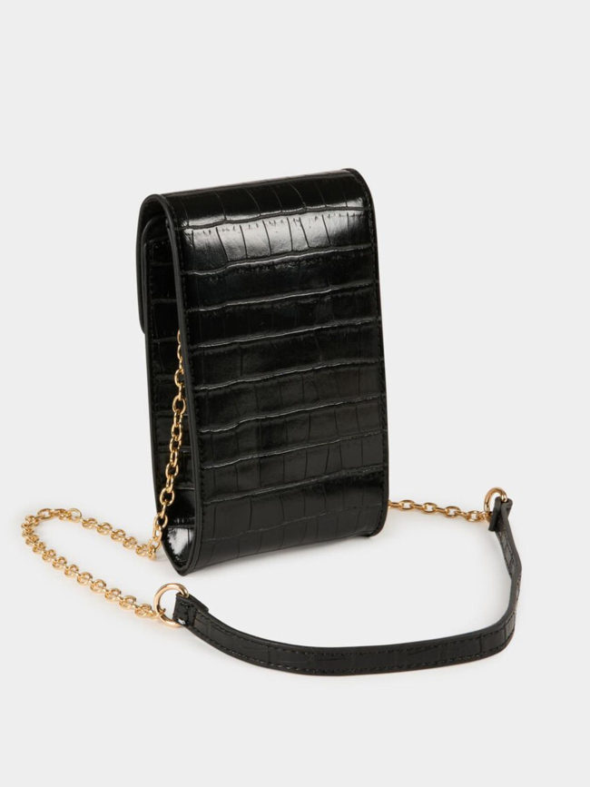 Sac pochette de téléphone crotel noir femme - Morgan