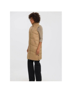 Doudoune sans manche longue uppsala marron femme - Vero Moda