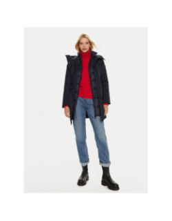 Parka rembourrée mix bleu marine femme - Tommy Hilfiger