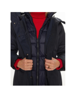 Parka rembourrée mix bleu marine femme - Tommy Hilfiger