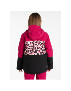 Veste de ski à motif leopard traverse II rose fille - Dare 2b