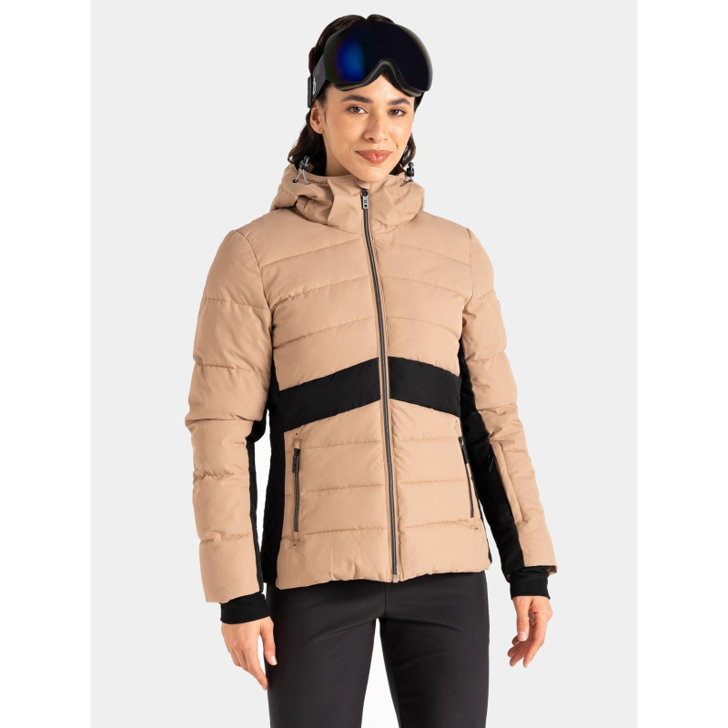 Veste de ski glacial marron femme - Dare 2b