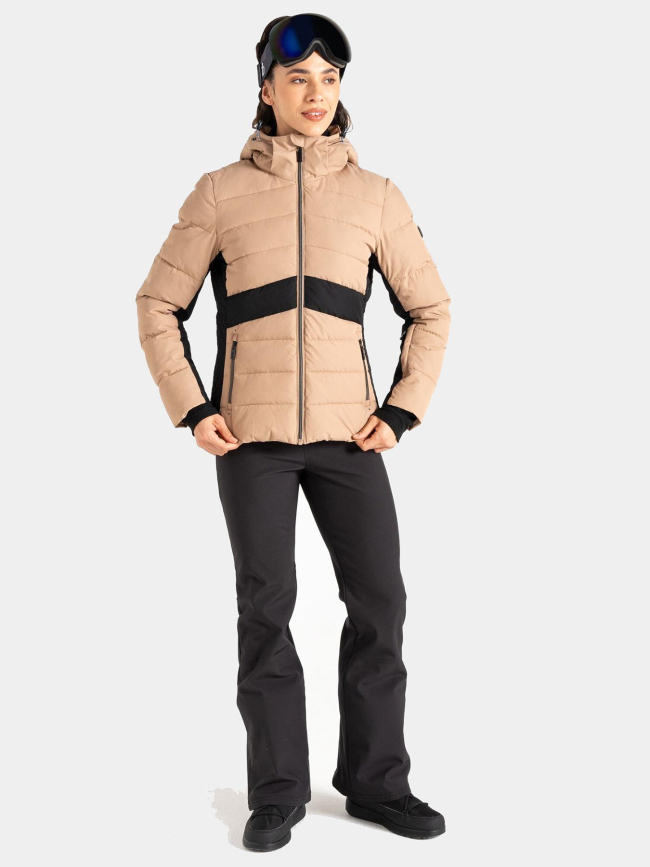 Veste de ski glacial marron femme - Dare 2b