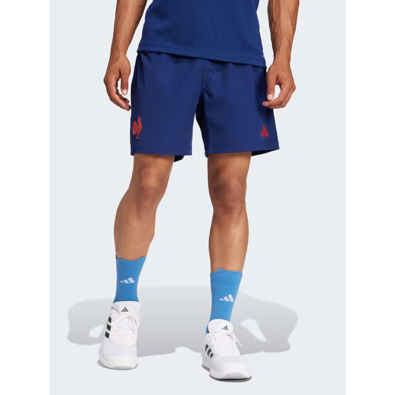 Short de rugby ffr domicile 24/25 bleu marine homme - Adidas