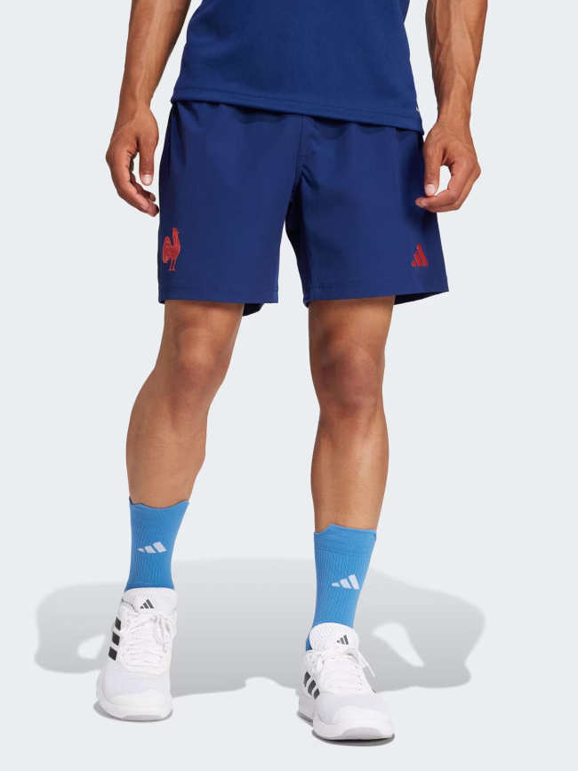 Short de rugby ffr domicile 24/25 bleu marine homme - Adidas