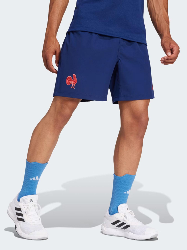 Short de rugby ffr domicile 24/25 bleu marine homme - Adidas