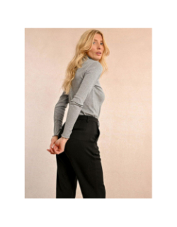 Pantalon droit taille haute noir femme - Molly Bracken