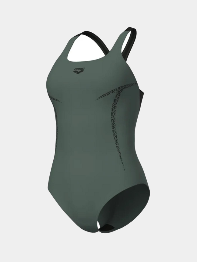 Maillot de bain natation 1 pièce pro file vert femme - Arena