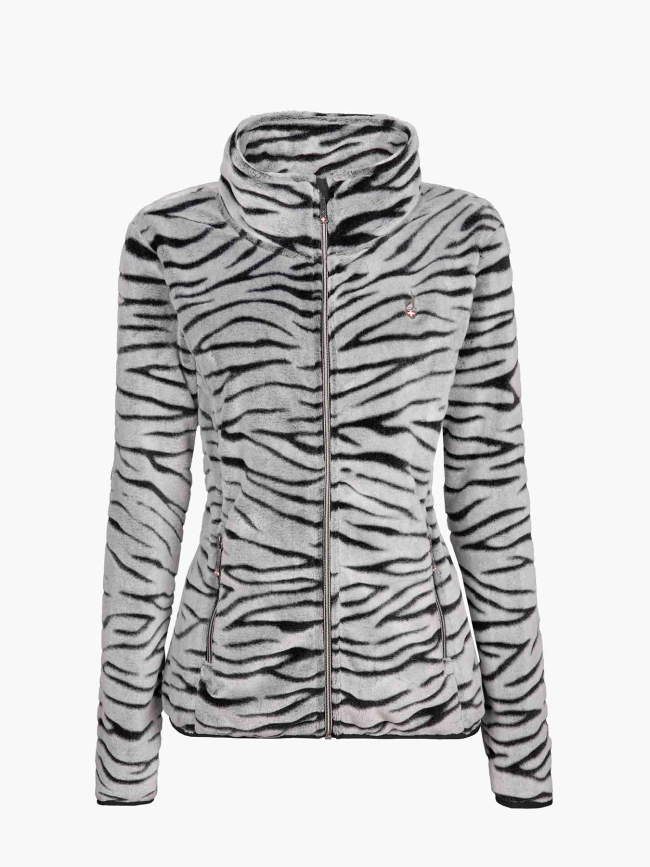 Veste polaire à motif animal vesto gris femme - Aulp