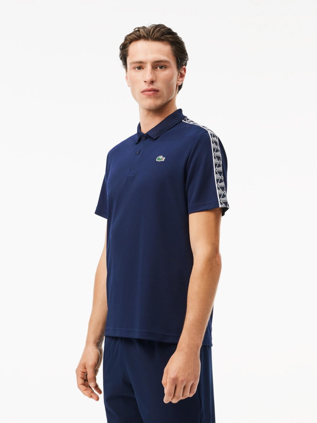 Polo sport regular logo bleu marine homme - Lacoste