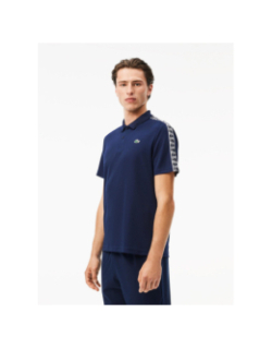 Polo sport regular logo bleu marine homme - Lacoste