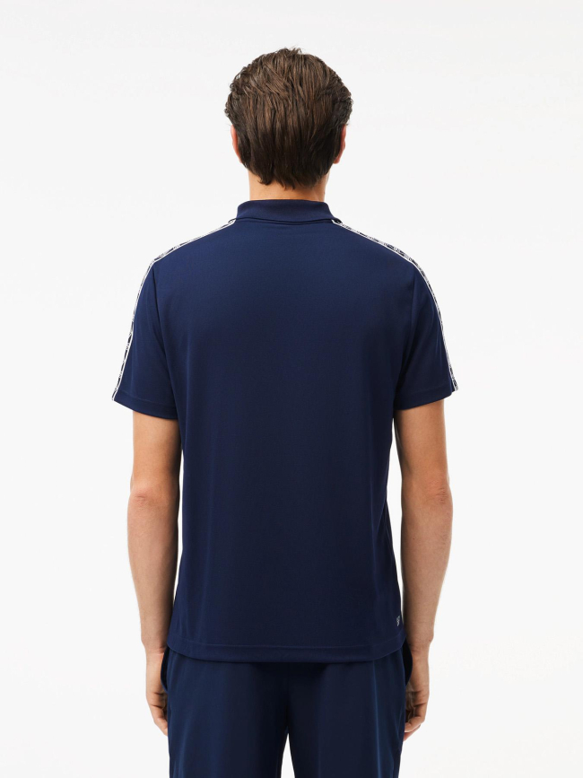 Polo sport regular logo bleu marine homme - Lacoste