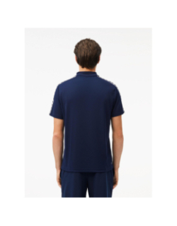 Polo sport regular logo bleu marine homme - Lacoste