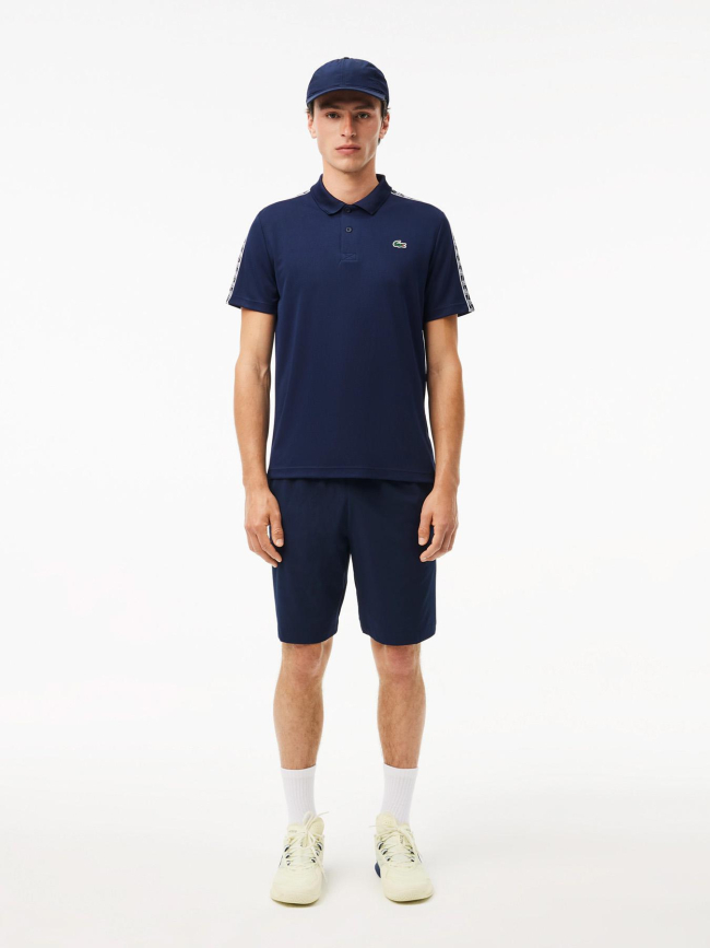 Polo sport regular logo bleu marine homme - Lacoste