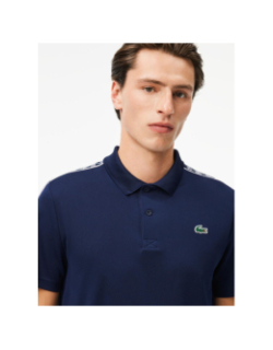 Polo sport regular logo bleu marine homme - Lacoste