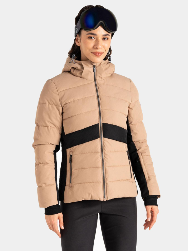 Veste de ski glacial marron femme - Dare 2b