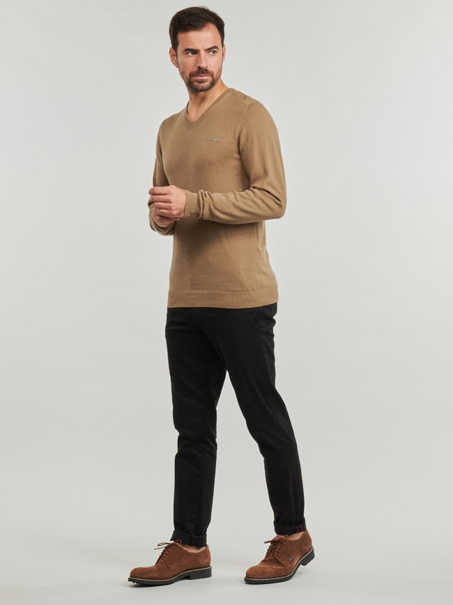 Pull fin pulser 3 marron homme - Teddy Smith