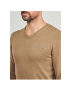 Pull fin pulser 3 marron homme - Teddy Smith