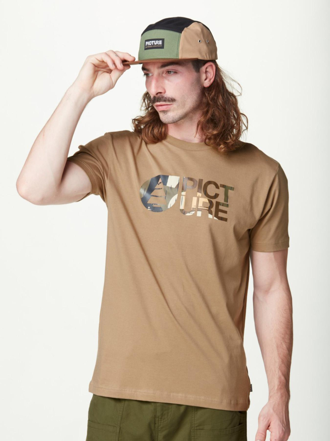 T-shirt à manches courtes basement arashi marron homme - Picture