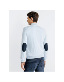 Pull à col zippé bacary bleu ciel homme - Izac